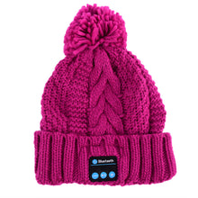 Soft Warm Beanies Hats for Women Wireless Bluetooth Smart Caps Headphone Headset Speaker Mic