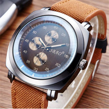 Sport Watches Men Luxury Brand Canvas Strap Men 3Bar Waterpoof Wristwatches ClockQuartz Watch Relogio Masculino