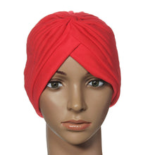Stretchy Turban Head Wrap Hats Band Sleep Hat Chemo Bandana Hijab Pleated Indian Cap