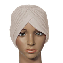 Stretchy Turban Head Wrap Hats Band Sleep Hat Chemo Bandana Hijab Pleated Indian Cap