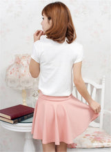 Style Korean version Skirts safty Candy Color mini skirt women's and high waist pleated short skirt