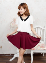 Style Korean version Skirts safty Candy Color mini skirt women's and high waist pleated short skirt