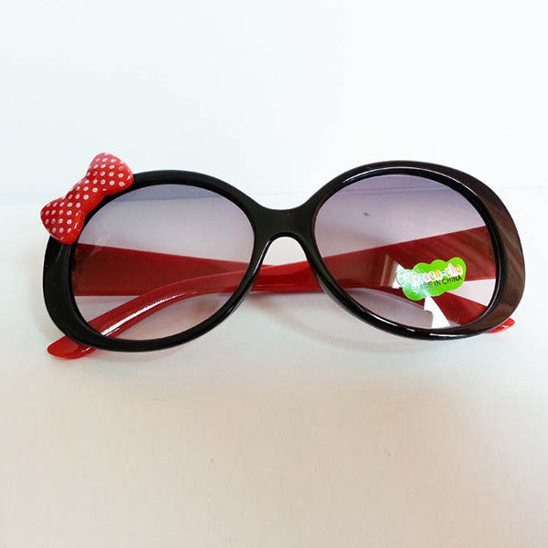 Sun Glasses for Toddlers Kids Plastic Frame Sunglasses Girls Baby Bowknot Cat Eye Shades Goggles Eyewear UV400