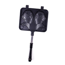 Taiyaki Japanese Fish-Shaped Waffle Pan Maker 2 Cast Home Cooking Food Bar Tool42033