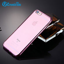 Tmalltice Ultra-thin TPU Soft Plating Phone Cover for iPhone 7 Case 7 Plus Cases