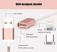 Tmalltide 2.4A Micro USB Magnetic Charger Cable for iPhone 7 6S Plus Adapter Fast Charging for Lighting Cables For Samsung Cable
