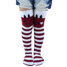 Toddlers Kids Girls Knee High Socks School Cotton Tights Striped Stockings for Girls 1-8Years