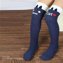 Toddlers Kids Girls Knee High Socks School Cotton Tights Striped Stockings for Girls 1-8Years