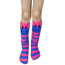 Toddlers Kids Girls Knee High Socks School Cotton Tights Striped Stockings for Girls 1-8Years