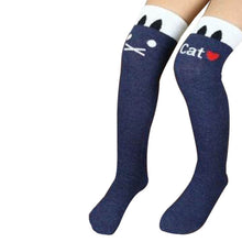 Toddlers Kids Girls Knee High Socks School Cotton Tights Striped Stockings for Girls 1-8Years