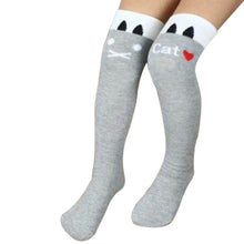 Toddlers Kids Girls Knee High Socks School Cotton Tights Striped Stockings for Girls 1-8Years