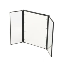 Tri Fold Adjustable Led Lighted Travel Mirror Protable Ultra Thin 8 LEDs Touch Screen Make-up Mirror Pocket Mirror for Makeup