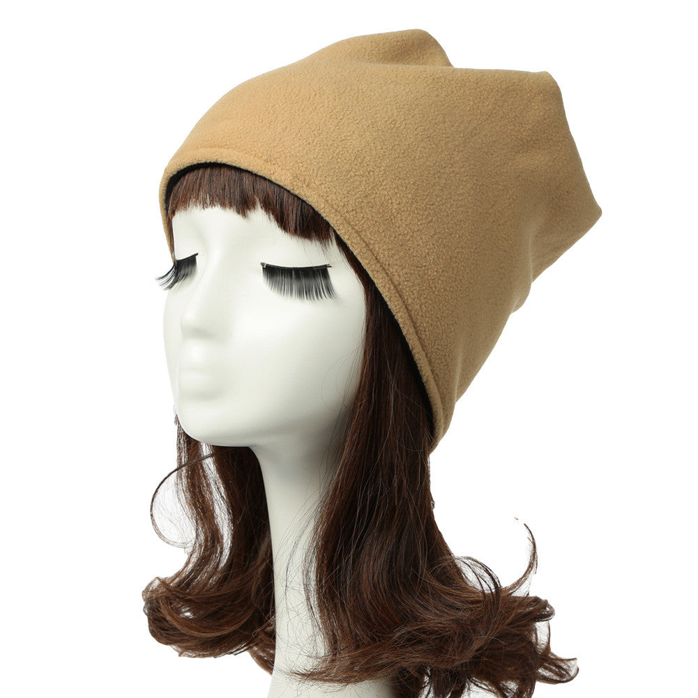 Unisex Fleece Women Piles Cap Cover Headgear Warm Beanies Casual Solid Hat Hip-hop Skullies girls Gorros women Beanies