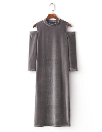 Vintage Burgundy Turtleneck off the shoulder Velvet Dress Women Vestido robe elbise zomer jurken Dresses