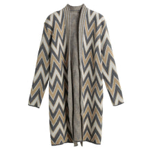 Vintage Gray Side Pockets Cardigans Women Sweater Casual Crochet Poncho Plus Size Coats Women Long Sweaters Vestidos Cardigans