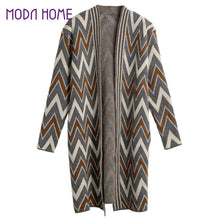 Vintage Gray Side Pockets Cardigans Women Sweater Casual Crochet Poncho Plus Size Coats Women Long Sweaters Vestidos Cardigans