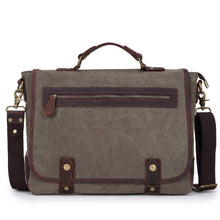 Vintage Unisex Men Women Canvas Crossbody Bag Large Capacity Zipper Multi-Pockets Casual Shoulder Bags Handbags Bolsa Feminina
