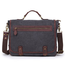 Vintage Unisex Men Women Canvas Crossbody Bag Large Capacity Zipper Multi-Pockets Casual Shoulder Bags Handbags Bolsa Feminina