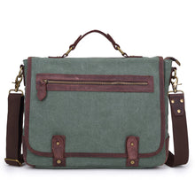 Vintage Unisex Men Women Canvas Crossbody Bag Large Capacity Zipper Multi-Pockets Casual Shoulder Bags Handbags Bolsa Feminina