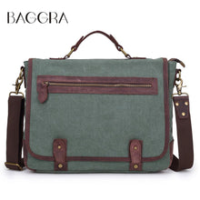 Vintage Unisex Men Women Canvas Crossbody Bag Large Capacity Zipper Multi-Pockets Casual Shoulder Bags Handbags Bolsa Feminina