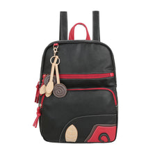 Vintage Women Bohemia Backpack PU Leather Leaf Applique Schoolbag for Teenagers Girls Student Travel Bag Black Mochila Feminina