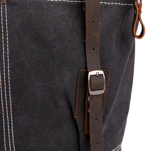 Vintage Women Men Canvas Backpack Crazy Horse Leather Laptop Backpack Large Capacity Retro Satchel School Bag Travel Rucksack