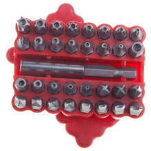 Vogue Portable Security Tamper Proof Torx Hex Star Bit Set Magnetic Holder 33pc 72215