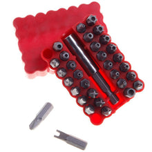 Vogue Portable Security Tamper Proof Torx Hex Star Bit Set Magnetic Holder 33pc 72215