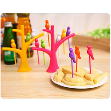 Vogue Tree Shape Party Bird Fruit Snack Dessert Forks Tool Rack Home Decor 71728