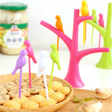 Vogue Tree Shape Party Bird Fruit Snack Dessert Forks Tool Rack Home Decor 71728