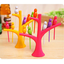 Vogue Tree Shape Party Bird Fruit Snack Dessert Forks Tool Rack Home Decor 71728