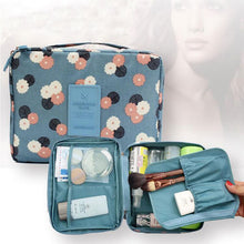 Waterproof Nylon Zipper Women Makeup Bag Cosmetic Toiletry Storage Travel Wash Pouch Bag Makeup Tool Kits