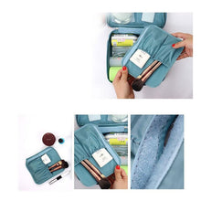 Waterproof Nylon Zipper Women Makeup Bag Cosmetic Toiletry Storage Travel Wash Pouch Bag Makeup Tool Kits