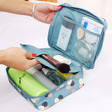 Waterproof Nylon Zipper Women Makeup Bag Cosmetic Toiletry Storage Travel Wash Pouch Bag Makeup Tool Kits