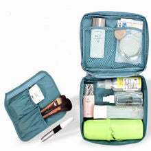 Waterproof Nylon Zipper Women Makeup Bag Cosmetic Toiletry Storage Travel Wash Pouch Bag Makeup Tool Kits