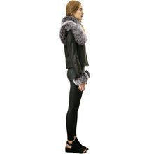 Women Short PU Leather Jacket Faux Fur Long Sleeve Bomber Motorcycle Zipper Coat Slim Punk Outerwear Jaqueta De Couro