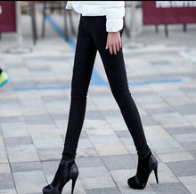 Women Warm Pencil Pants Plus Size Fleece Inside Thick Pants Leisure Long Sweat Harem Pants GV075