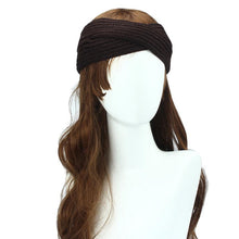 Women Ear Warmer Headwrap Double Color Headband Knit Flower Hairband Fast Shipping