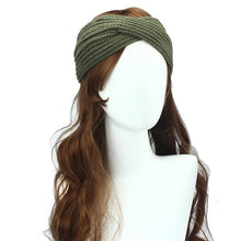 Women Ear Warmer Headwrap Double Color Headband Knit Flower Hairband Fast Shipping