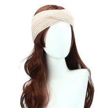 Women Ear Warmer Headwrap Double Color Headband Knit Flower Hairband Fast Shipping