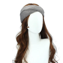 Women Ear Warmer Headwrap Double Color Headband Knit Flower Hairband Fast Shipping