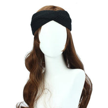 Women Ear Warmer Headwrap Double Color Headband Knit Flower Hairband Fast Shipping