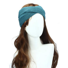 Women Ear Warmer Headwrap Double Color Headband Knit Flower Hairband Fast Shipping