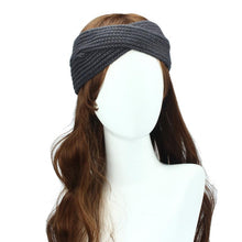 Women Ear Warmer Headwrap Double Color Headband Knit Flower Hairband Fast Shipping