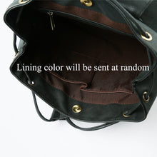 Women Korean Black Backpack Faux Nubuck Leather Escolar School Bag For Teenagers Girls Drawstring Vintage Style Mochila Feminina