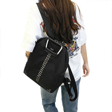 Women Oxford Rivet Backpack Black Large Capacity Korean School Backpacks Student Schoolbag Laptop Bag Mochilas Feminina
