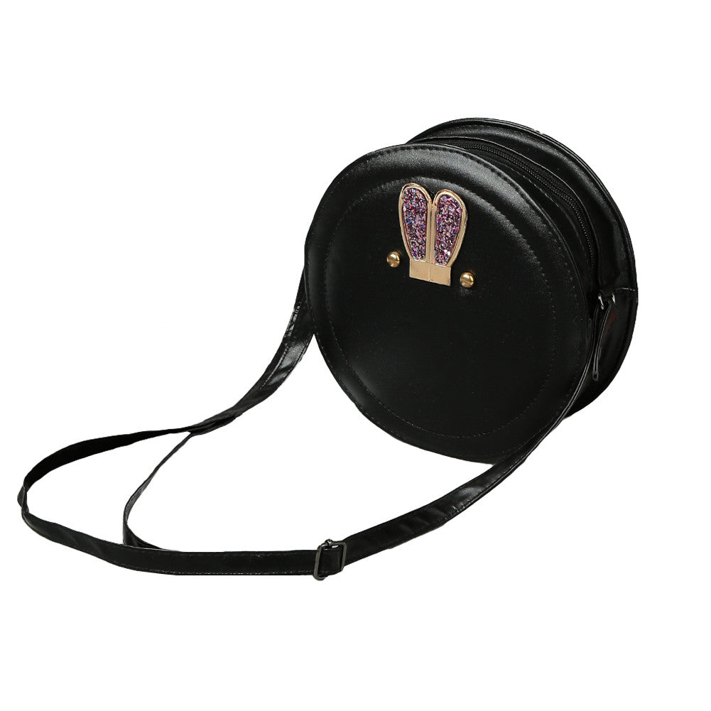 Women Rabbit Ear Shoulder Bag PU Leather Handbag Retro Small Messenger Bag Famous Designer Clutch Crossbody Bags Bolsa