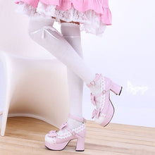 Women Ribbon Bow Boot Stocking Thigh-High Over Knee Thigh High Long Stockings PY3
