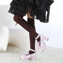 Women Ribbon Bow Boot Stocking Thigh-High Over Knee Thigh High Long Stockings PY3
