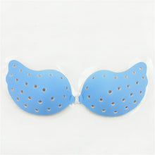 Women Silicone Push Up Bra Invisible Breathable Hole Strapless Backless Adhesive Bras for Womens